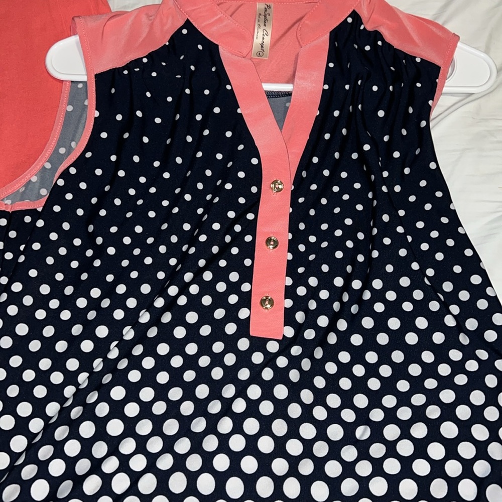 Pink and Navy Spring outfit